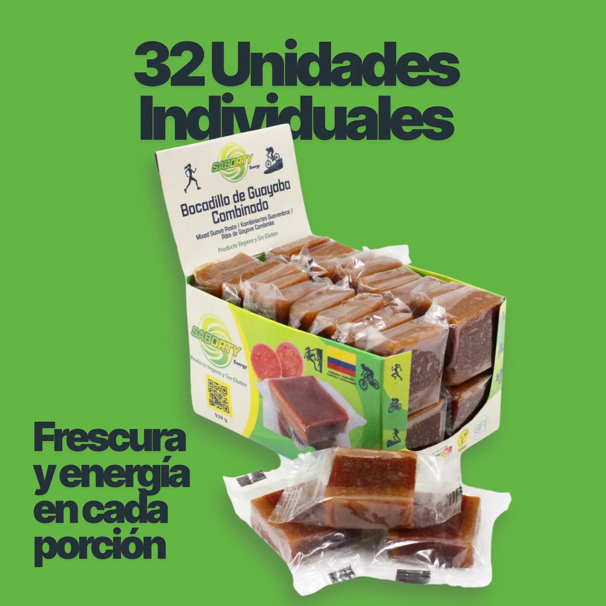 Bocadillo de Guayaba Saborty – Energía Natural para tu Próximo Desafío