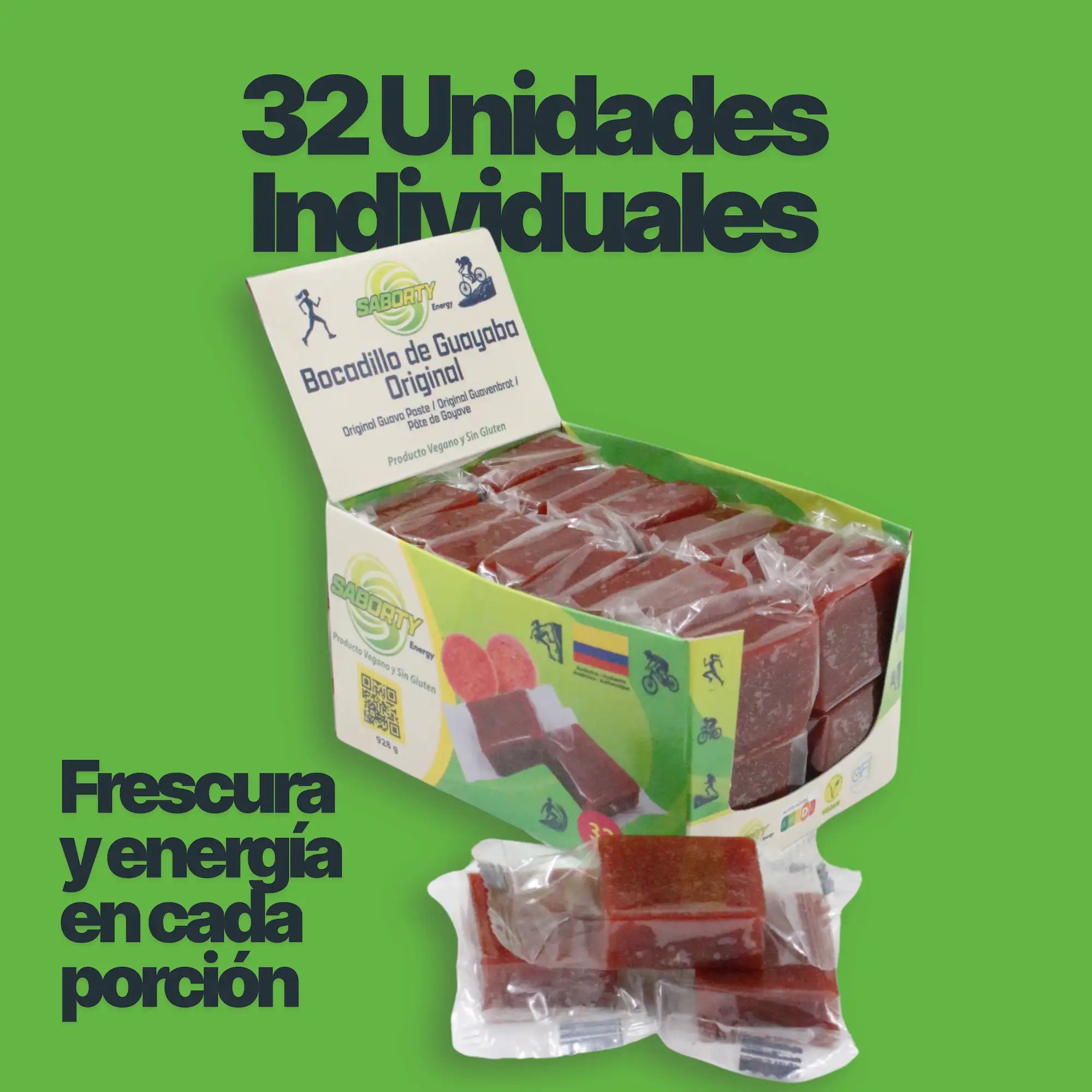 Bocadillo de Guayaba Saborty – Energía Natural para tu Próximo Desafío