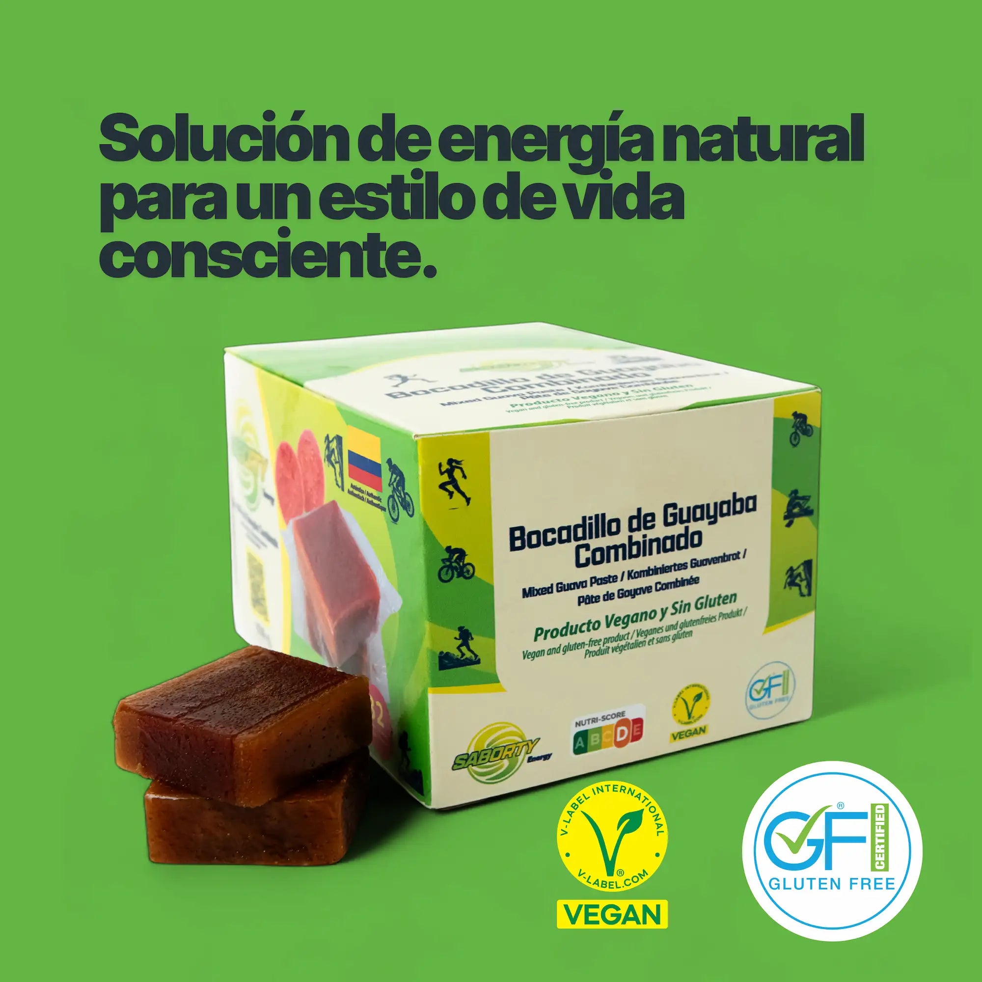 Bocadillo de Guayaba Saborty – Energía Natural para tu Próximo Desafío