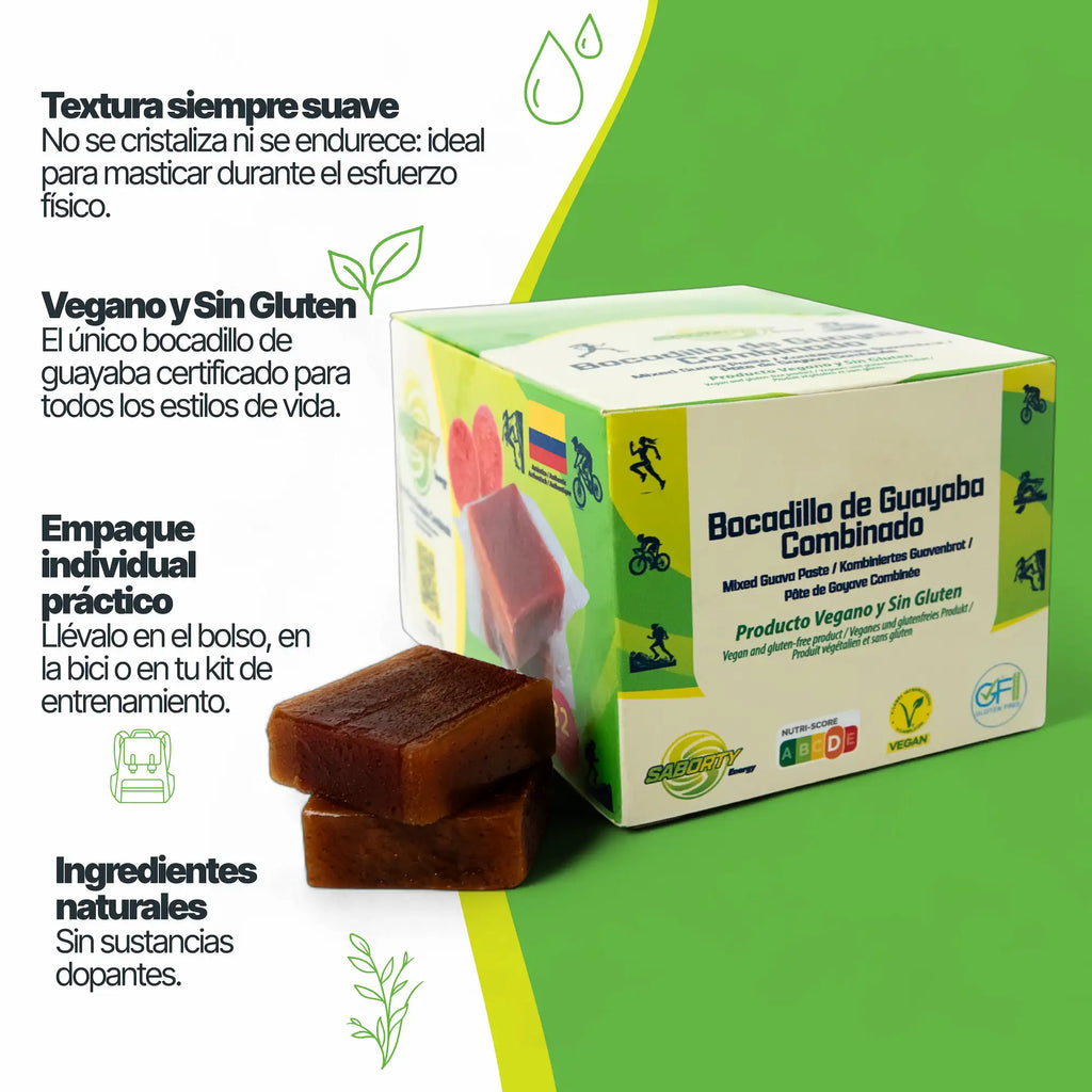 Bocadillo de Guayaba Saborty – Energía Natural para tu Próximo Desafío