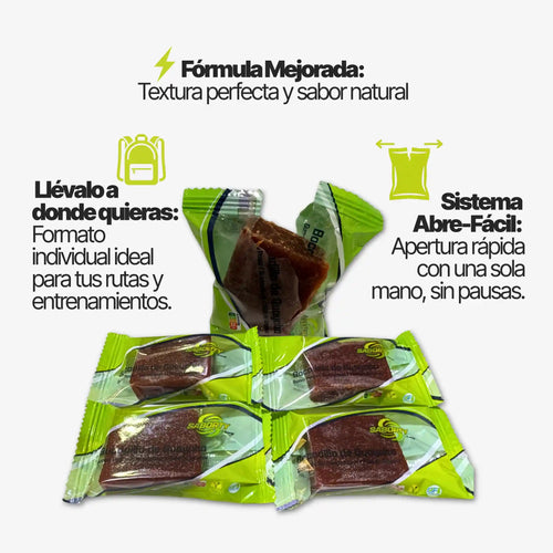 Bocadillo de Guayaba Energy: Gel Sólido Natural (Caja 32 Uds. / Pack Ahorro)