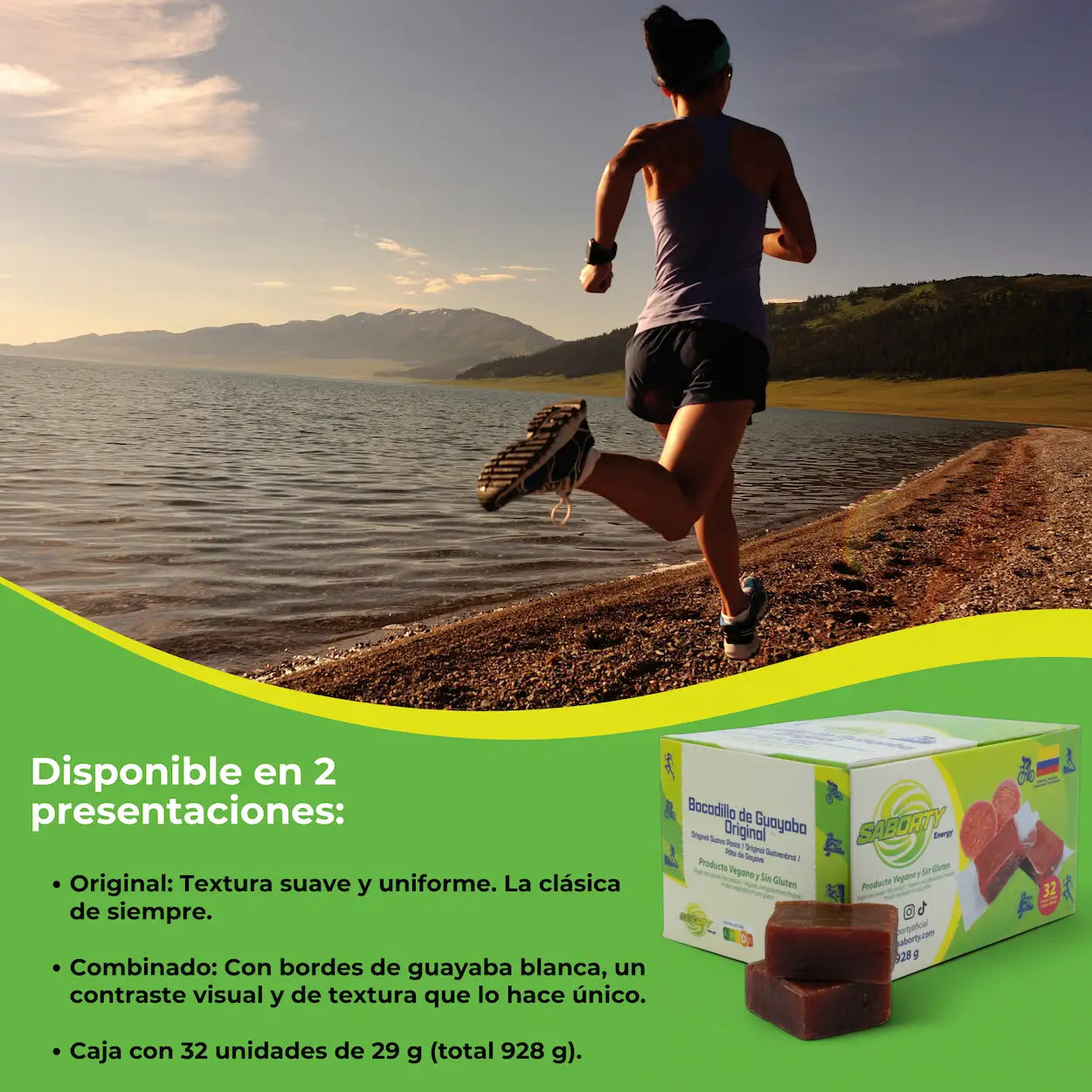 Bocadillo de Guayaba Saborty – Energía Natural para tu Próximo Desafío