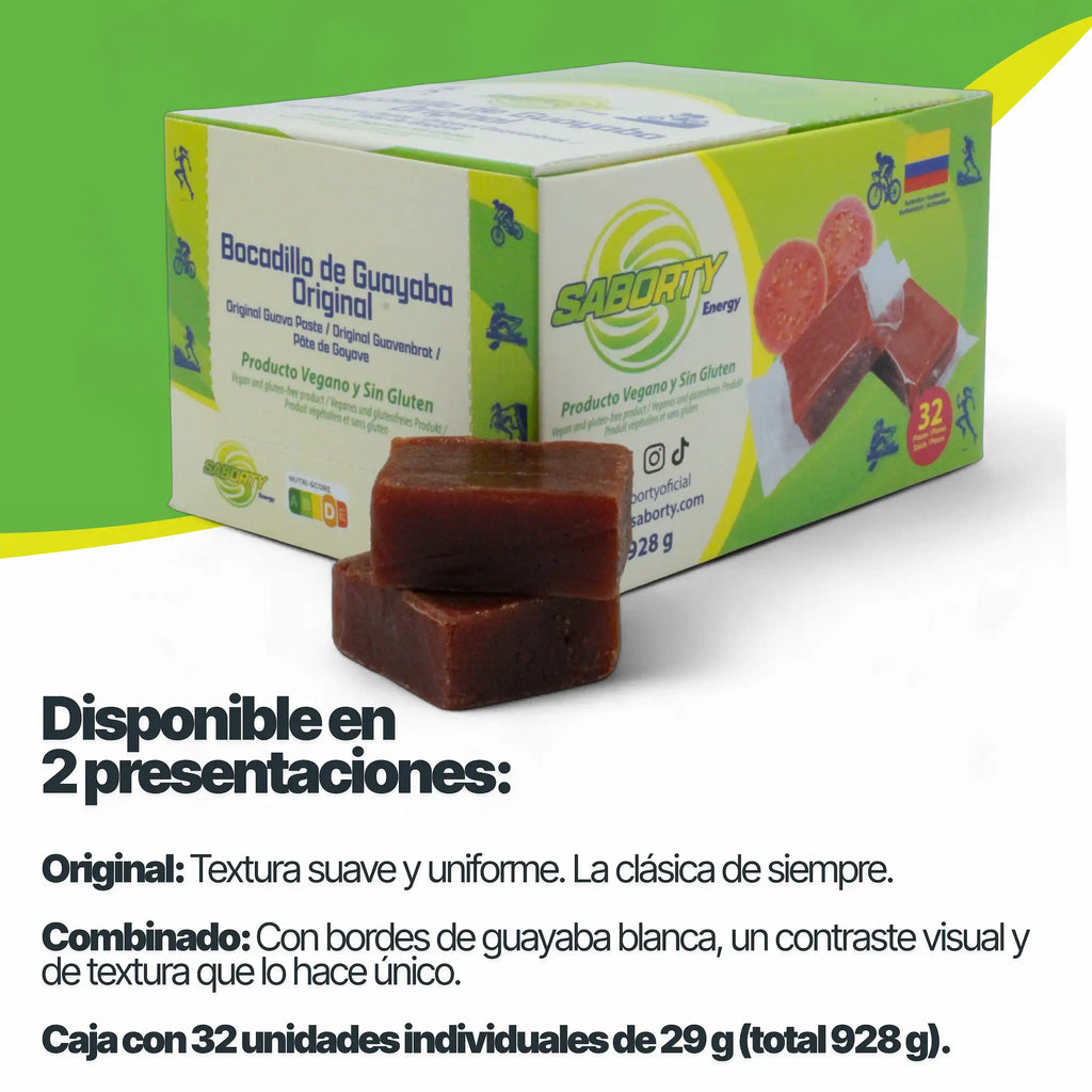 Bocadillo de Guayaba Saborty – Energía Natural para tu Próximo Desafío