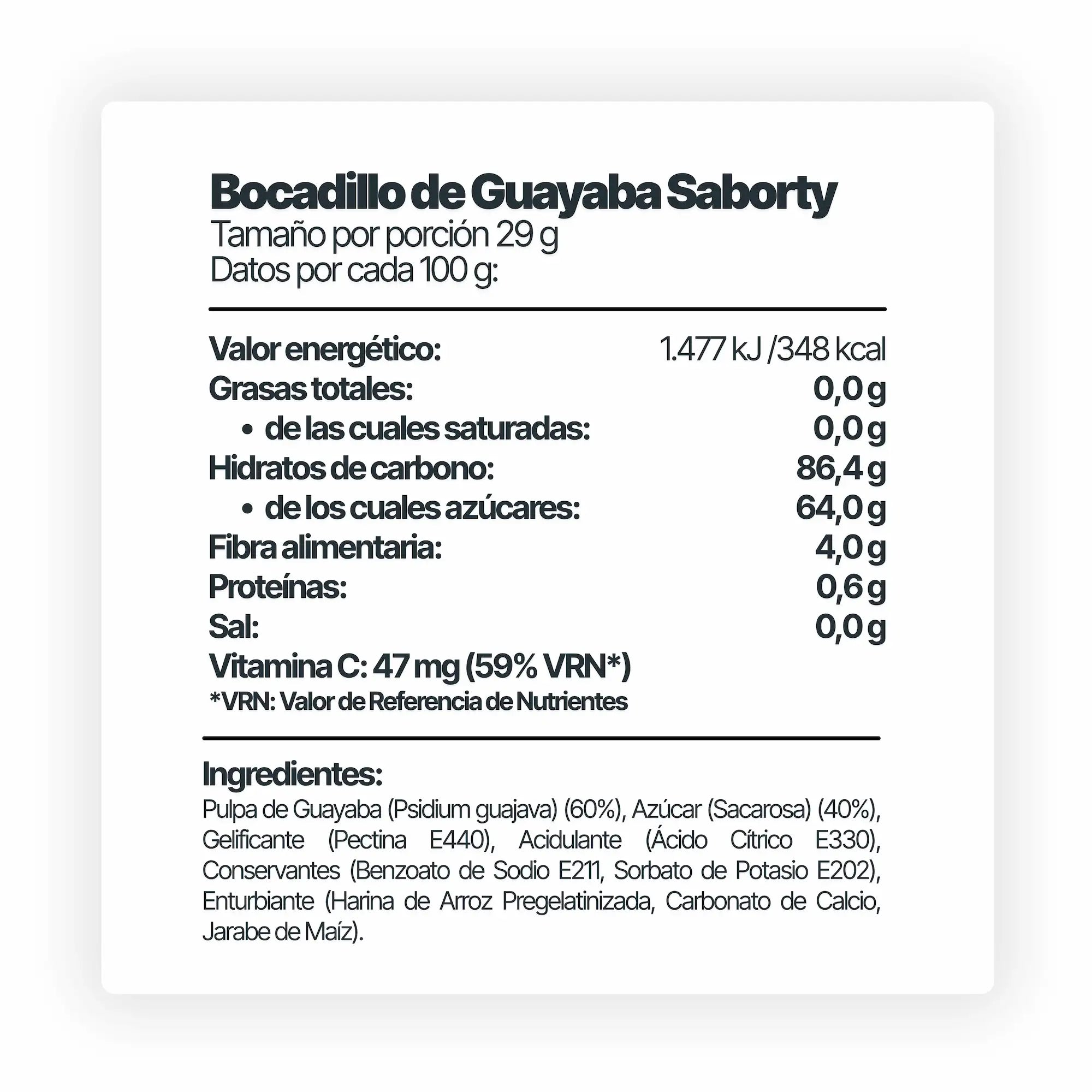 Bocadillo de Guayaba Saborty – Energía Natural para tu Próximo Desafío