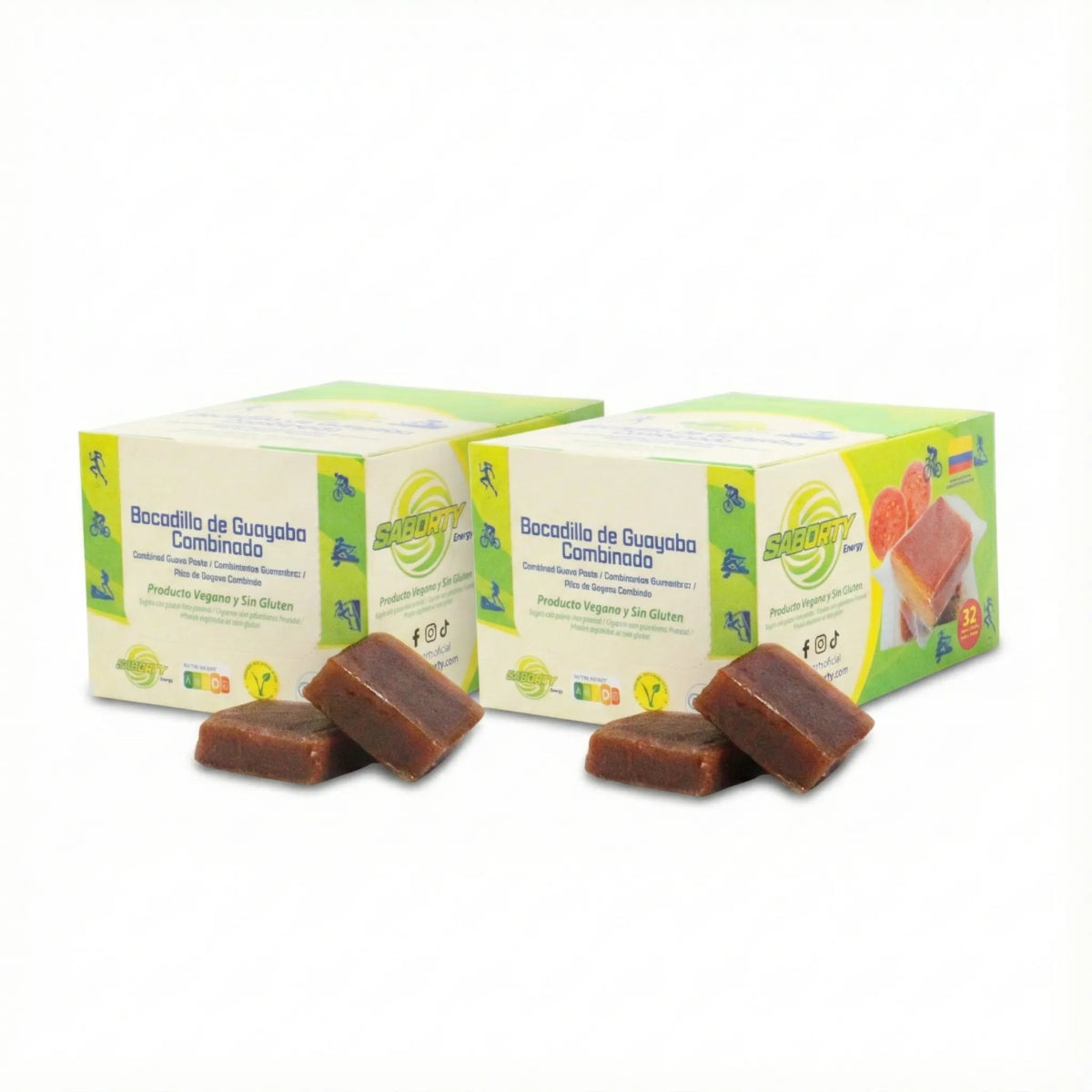 Caja Bocadillo de Guayaba Energy (64 uds / Packs Ahorro) - Saborty