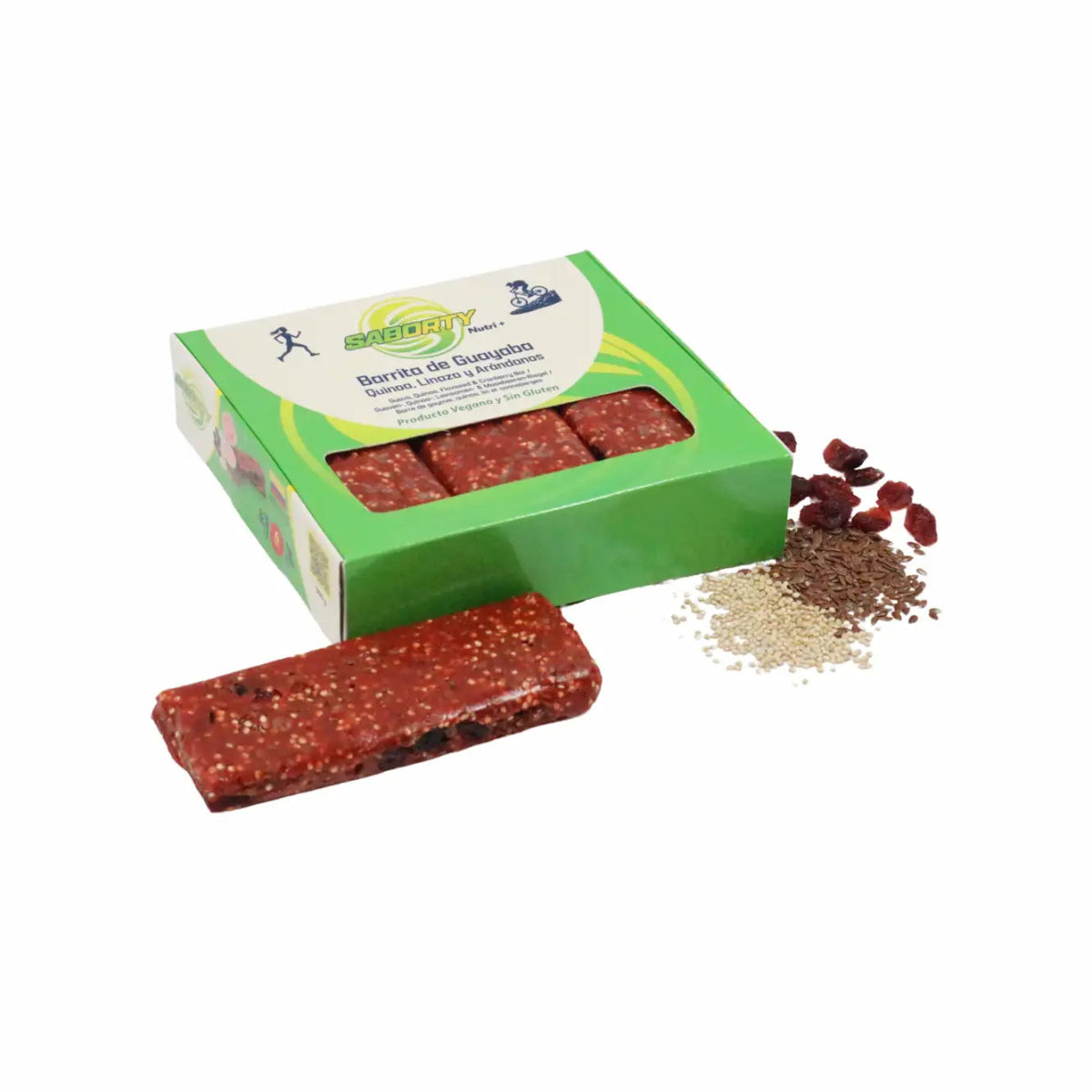 Saborty Nutri+ – Bocadillo de Guayaba con Arándanos, Quinoa y Linaza - Saborty